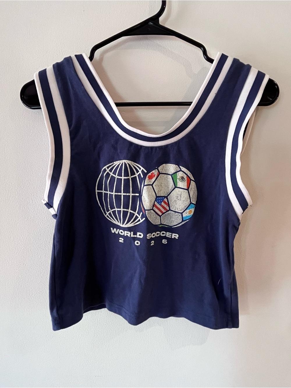 Women’s World Cup  'World Soccer' cropped tank